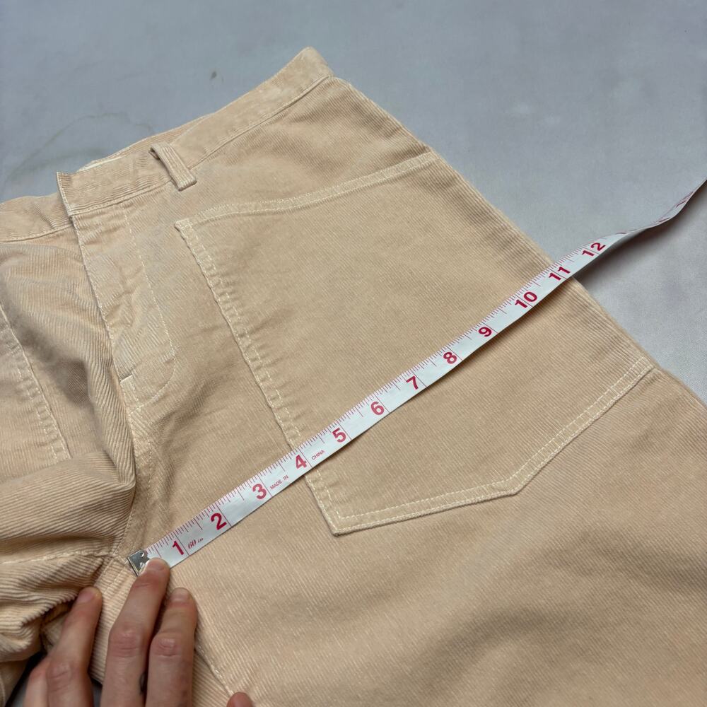 NWT Nili Lotan Shon Pant Light Blush Corduroy Women's 4 Bow Barrel Boho - Picture 8 of 12